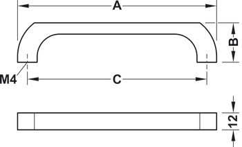 Madlo, Häfele Déco H1955, zinková slitina