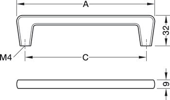 Madlo, Häfele Déco, H2330, zinková slitina