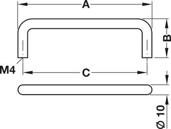 Madlo, Häfele Déco, hliník