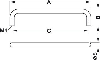 Madlo, Häfele Déco, ocel