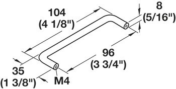 Madlo, Häfele Déco, ocel
