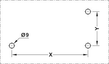 Madlo sprchových dveří s věšákem na ručníky, Hranaté