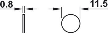 Magnetická tlačná záskočka, přidržení pomocí magnetu, pro Metalla 510 Push