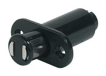 Magnetická záskočka dveří, přídržná síla 1,4 kg, pro zápustnou montáž, pro jednokřídlé skleněné dveře