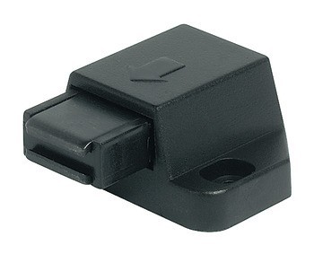 Magnetická záskočka dveří, přídržná síla 1,8 kg, k přišroubování, pro jednokřídlé skleněné dveře