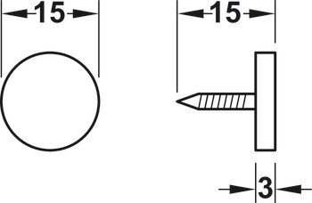 Magnetická záskočka, Přídržná síla 1,4 kg, pro otvor 12 mm