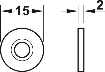 Magnetická záskočka, Přídržná síla 2,5–3,5 kg, pro otvor 13,6 mm