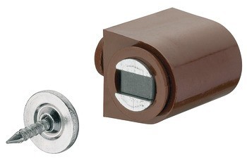 Magnetická záskočka, přídržná síla 3,0–4,0 kg, k nalisování, kulatá