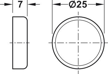 Magnetická záskočka, přídržná síla 3,0 kg nebo 4,0 kg, k nalepení, pro kovové skříně