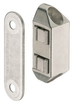 Magnetická záskočka, přídržná síla 4,0 kg nebo 6,0 kg, k přišroubování, hranatá