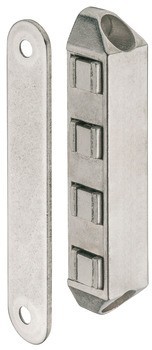 Magnetická záskočka, přídržná síla 8,0 nebo 12,0 kg, k přišroubování, hranatá