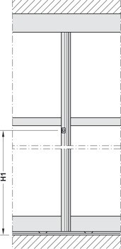 Manuální zamykací systém, Pro Häfele Slido R-Aluflex 80A