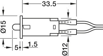 Mechanický dveřní spínač, Häfele Loox