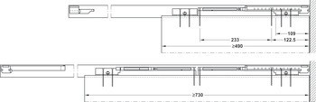 Mechanismus tlumeného dotahu, pro všechny modely Hawa Divido 80