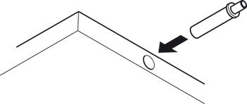 Mechanismus tlumeného zavírání pro dveře, Blumotion, montáž na straně úchytky