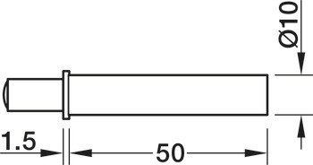 Mechanismus tlumeného zavírání pro dveře, Blumotion, montáž na straně závěsů