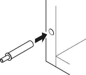 Mechanismus tlumeného zavírání pro dveře, Metalla 510, k nasunutí do horního nebo základního panelu