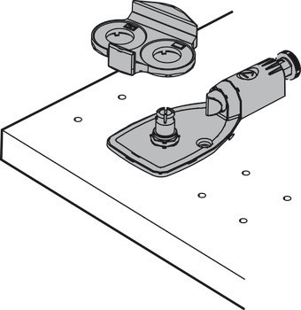 Mechanismus tlumeného zavírání, Pro výklopné kování Maxi