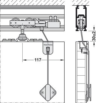 Mechanismus zamykání předokenních žaluzií, Hawa Frontslide 60 A