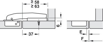 Miskový závěs, Häfele Metallamat A/SM 92°