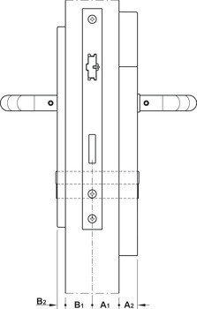Modul dveřního terminálu, DT 600c, Häfele Dialock, bez knobky