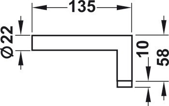 Sada dveřního terminálu, DT Lite, Dialock, s knobkou, Tag-it™ ISO