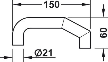 Modul dveřního terminálu, Häfele Dialock DT 600c FH pro dveře s požadavky v souladu s EN 1125