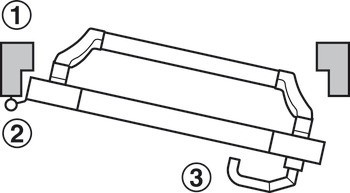 Modul dveřního terminálu, Häfele Dialock DT 600c FH pro dveře s požadavky v souladu s EN 1125