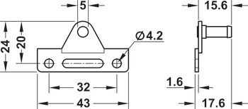 Montážní konzole, Pro hliníkové rámečky