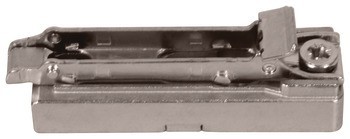 Montážní podložka, Häfele Metalla 510 SM, zinková slitina, s vruty do dřevotřísky