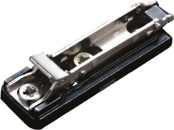 Montážní podložka, Häfele Metalla 510 SM, zinková slitina, s vruty do dřevotřísky