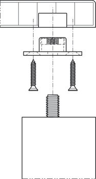 Upevňovací prvky, s vnitřním závitem pro závitový šroub