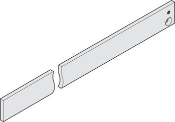 Montážní podložka, pro ISM BG, E-ISM BG, R-ISM BG kluznou lištu z řady TS 5000, horní dveřní zavírač, Geze