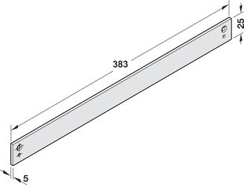 Montážní podložka, pro kluznou lištu z řady TS 90, Dorma