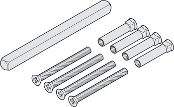 Montážní sada pro rozety, pro FSB BB, PZ sady klik se čtyřhranem 8 mm, model 05 0565 00803 0000