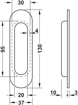 Mušle, Häfele Déco, nerez