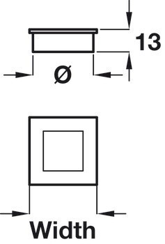 Mušle, Häfele Déco, zinková slitina