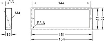 Mušle, Zinková slitina, s výklopem