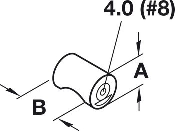 Nábytková knobka, Timeless, Hewi