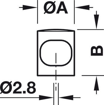 Nábytková knobka, Timeless, Hewi