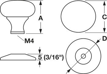 Nábytková knobka, Häfele Déco