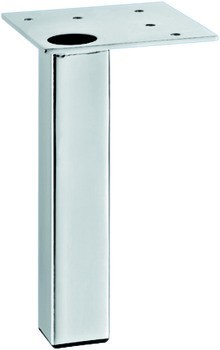 Nábytková noha, s deskou, bez výškového nastavení, s plastovým kluzákem