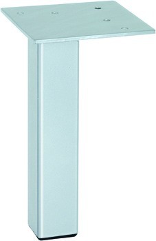 Nábytková noha, s deskou, bez výškového nastavení, s plastovým kluzákem