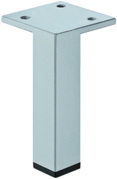 Nábytková noha, s deskou, bez výškového nastavení, s plastovým kluzákem