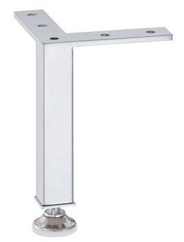 Nábytková noha, s výškovým nastavením, k přišroubování, ocel