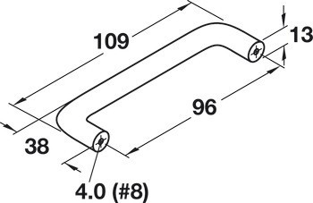 Nábytková úchytka, Madlo, polyamid
