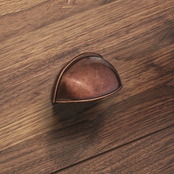 Nábytková úchytka, misková úchytka, zinková slitina, Häfele Déco