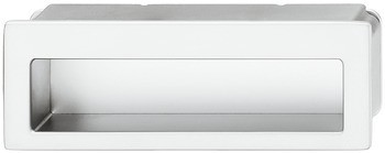 Nábytková úchytka, mušle, zinková slitina, hranatá, Häfele Déco