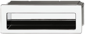 Nábytková úchytka, mušle, zinková slitina, hranatá, Häfele Déco