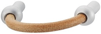 Nábytková úchytka, Oblouková úchytka, kůže, sokl ze zinkové slitiny